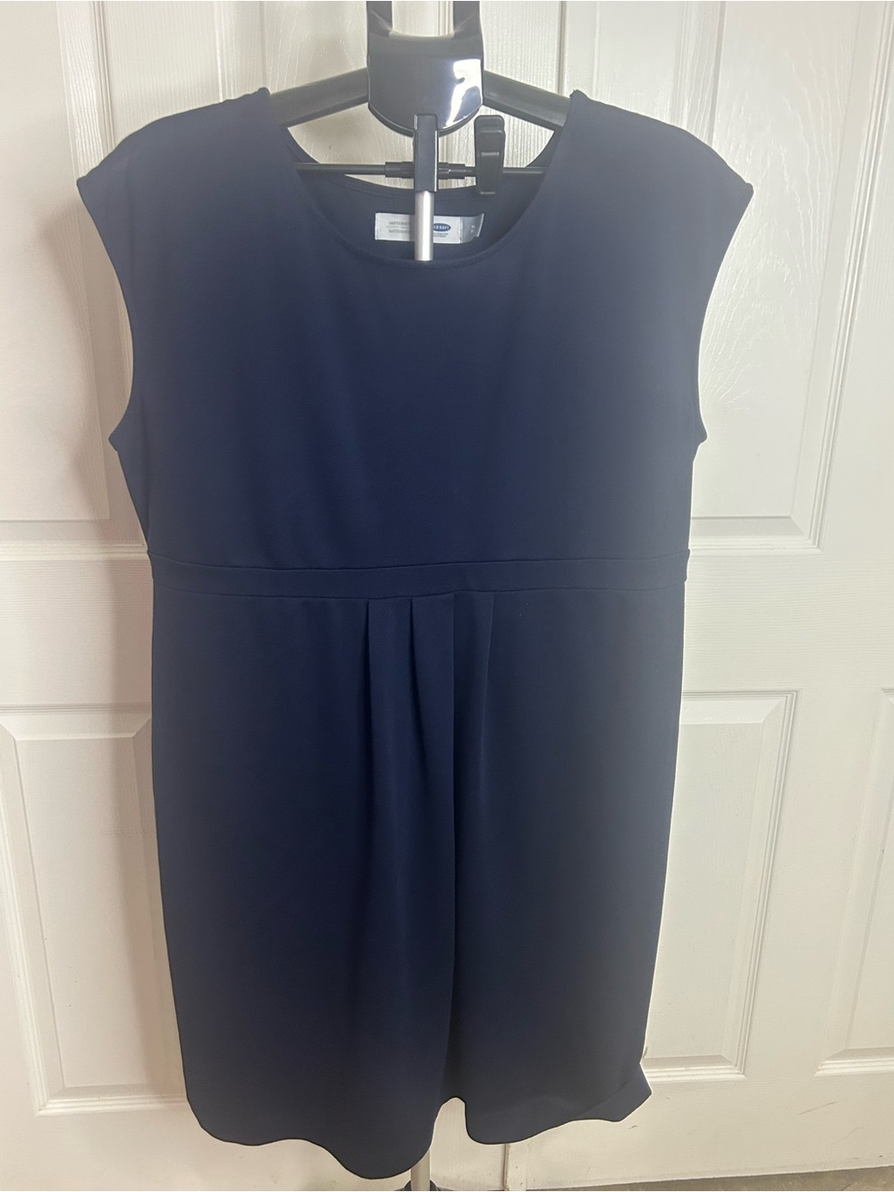 Old Navy Navy Sleeveless Midi Shift Maternity Dress